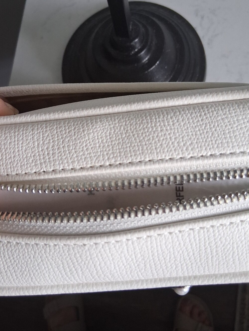Karl Lagerfeld White Embellished Crossbody Purse - Picture 6 of 7